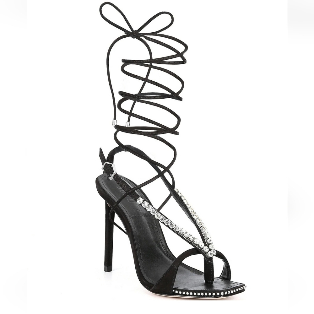 Vicki cristal schutz sandals nwt size 7B leather